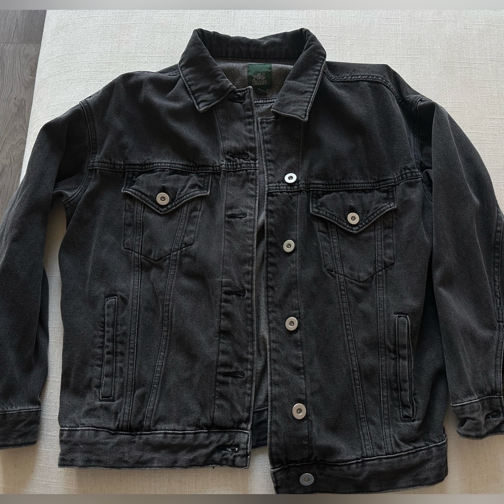 Black Wash Denim Jacket